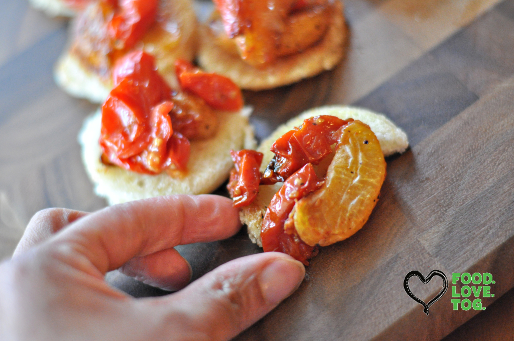 Cherry Tomato & Clementine Crostini- foodlovetog.com