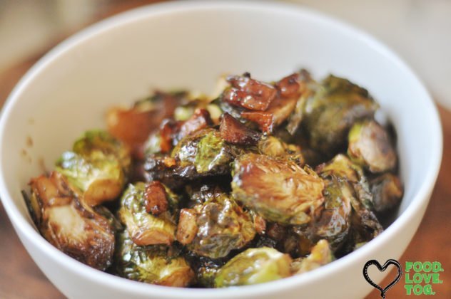 Bacon, Brown Sugar, Balsamic Brussels Sprouts |foodlovetog.com